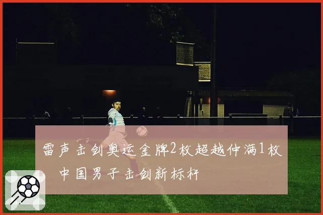 雷声击剑奥运金牌2枚超越仲满1枚，中国男子击剑新标杆